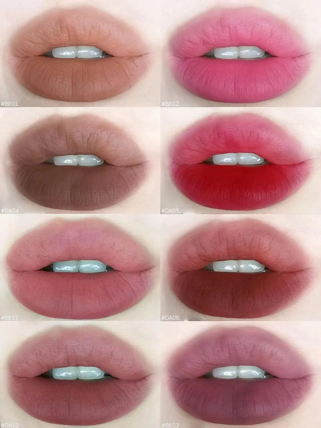 1 PC Beinidar Matte Lip Cream Lip Mud Liquid Lipstick Lip Cushion, Brown Nude Brick Colors Mud Lipstick With Cushion Head (BE11(pink tube), 12g)