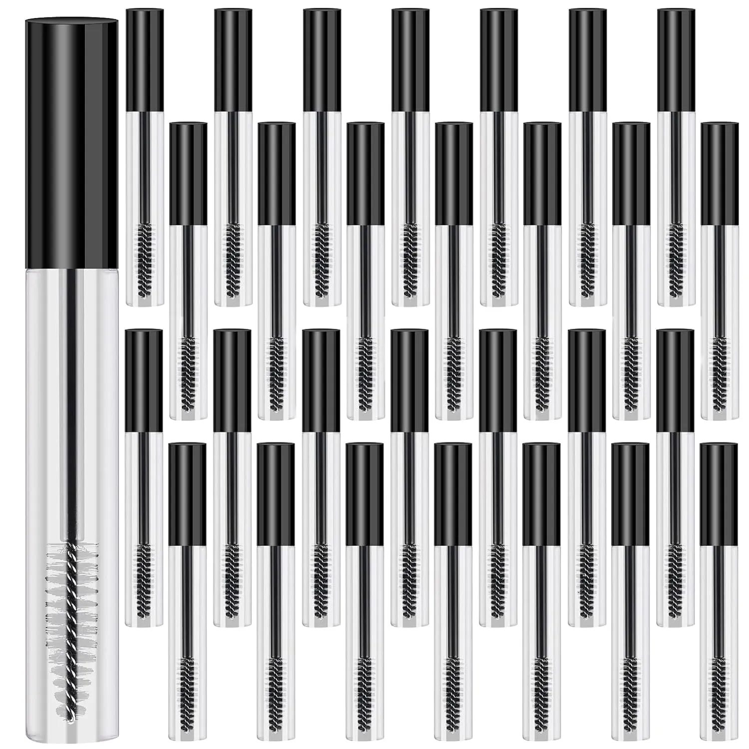 100Pcs Empty Mascara Tube with Eyelash Wand 10ml Eyelash Cream Container Bottle By suoundey