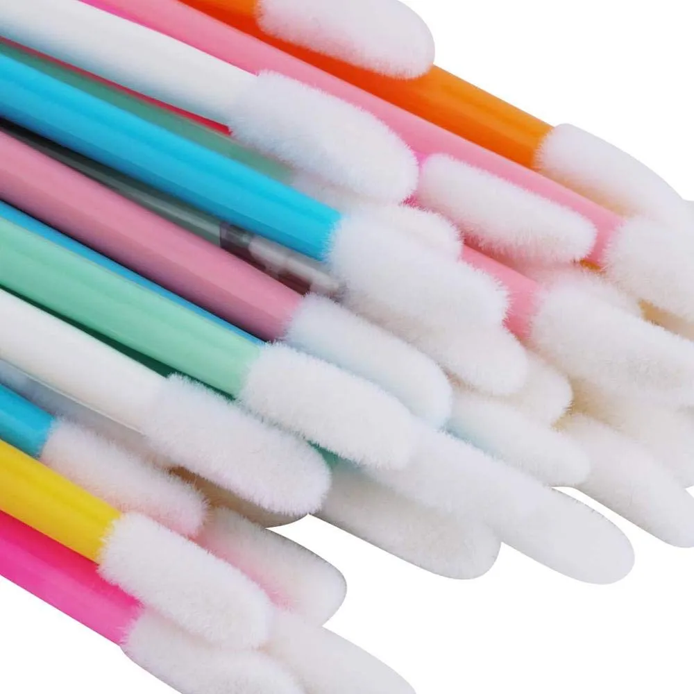 150 disposable lip brush makeup brush pen lipstick lipstick mascara wand brush clean eyelash makeup brush applicator rose