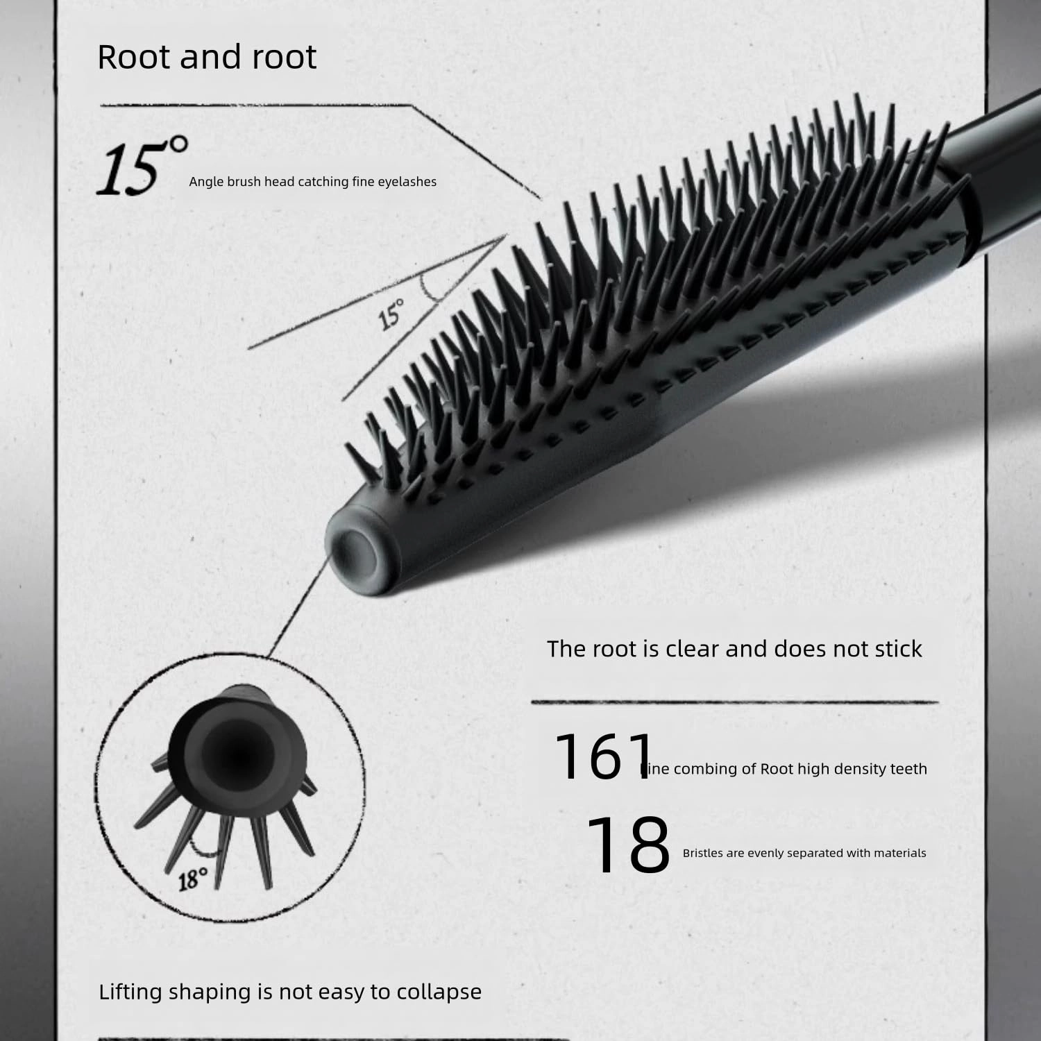 1 PC INSBAHA Mascara Long Lasting Curling Lengthening Thickening Mascara, Smudge Proof Water Proof Mascara Base Holds All Day Long (Black-Lengthening, 4g)