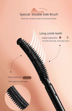 1 PC Ukiss Mascara Primer Long Lasting Curling Lengthening Fix Mascara, Smudge Proof Water Proof Mascara Base Holds All Day Long (02# Brown, 5g)