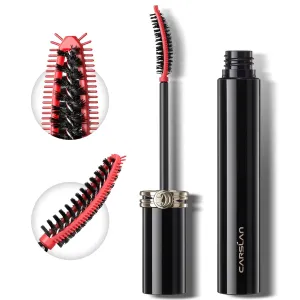2-in-1 Brush Head Big Eye Mascara, Waterproof, Smudgeproof, Voluming Lengthening Lash, 24H Longlasting, Building Mascara, Very Black, 0.26 Fl Oz