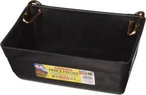 (2 Pack) Little Giant Fence Feeders With Clips, 11-Inch, Black