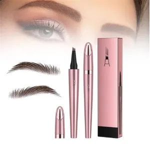 2024 New 3D Micro Blade Eyebrow Pen with Natural Makeup Detail Eyebrow Pen and Micro Fork Head Waterproof Magic Eyebrow Pen (grey)