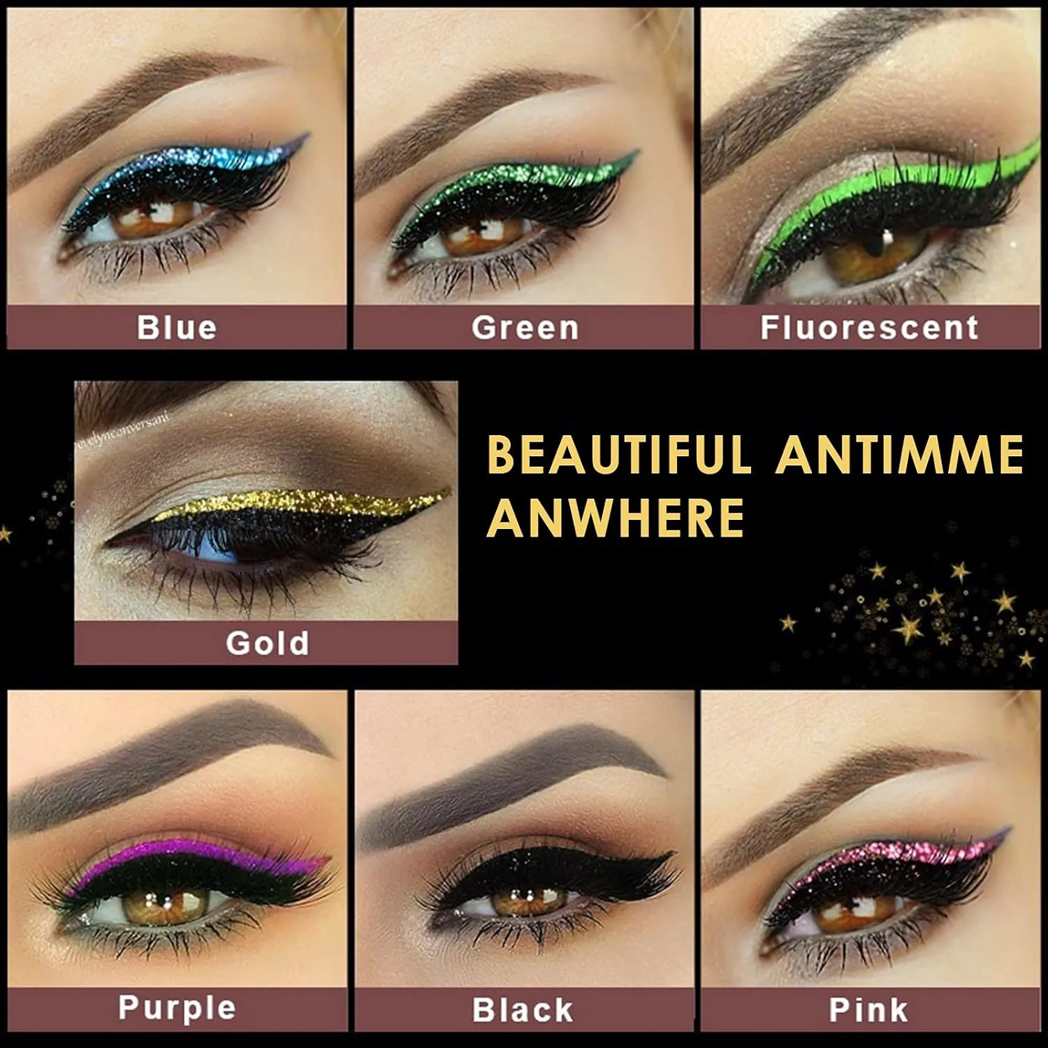 28 Pairs Eyeliner Stickers with Eyelash -Reusable Adhesive Eyeliner Eyelash Makeup Stickers -Cosmetic Quick Easy Application -Double Eyelid Tape Invisible Self-Adhesive Eye Line Strip Sticker