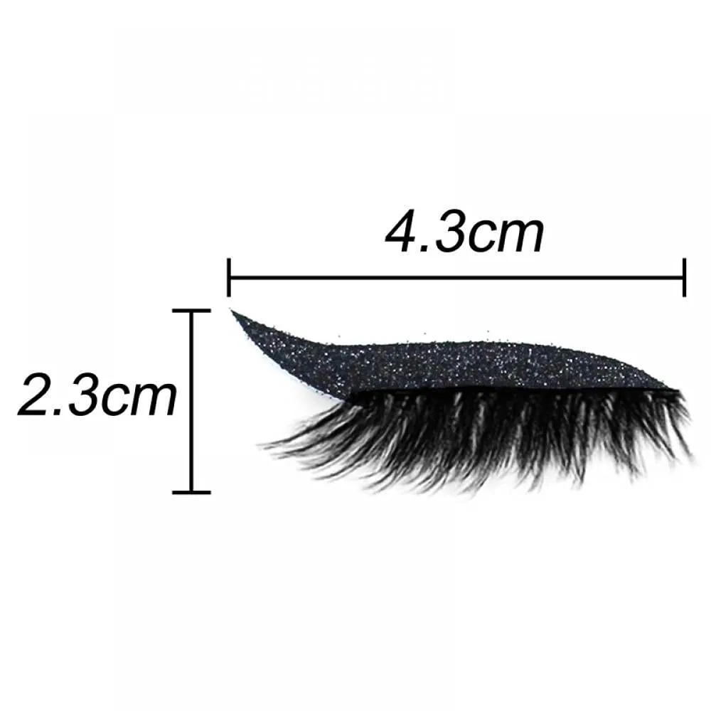 28 Pairs Eyeliner Stickers with Eyelash -Reusable Adhesive Eyeliner Eyelash Makeup Stickers -Cosmetic Quick Easy Application -Double Eyelid Tape Invisible Self-Adhesive Eye Line Strip Sticker