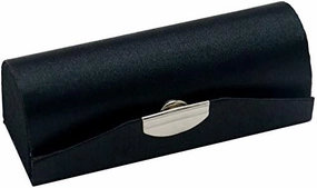 2pcs Mirror Jewelry Lipstick Case Small Silk Fabric Jewelry Storage Boxes Empty Lip gloss Tube Lip Balm Packaging (black (2 pcs))