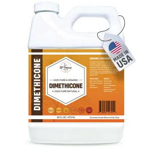 33rd Parallel | DIMETHICONE Oil (16 oz) 100% Pure, Cosmetic Grade | Widely Used in Moisturizers, Lotions, Primers, Foundations, Hair Products, Sunscreen, Wound Care | 16 Ounces