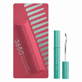 3650 Waterproof Mascara Volume and Length | Smudge-Proof, Sweat-Resistant, Long-Lasting Curling Mascara In Black | Unique Comb-type Applicator