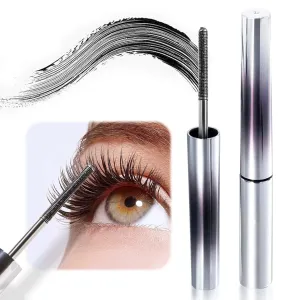 3D Curling Eyelash Iron Mascara, 2025 Upgraded Waterproof Long Lasting Lash Extensions Mascara, Curl-Enhancing Metal wand Mascaras (Black*2, Normal)