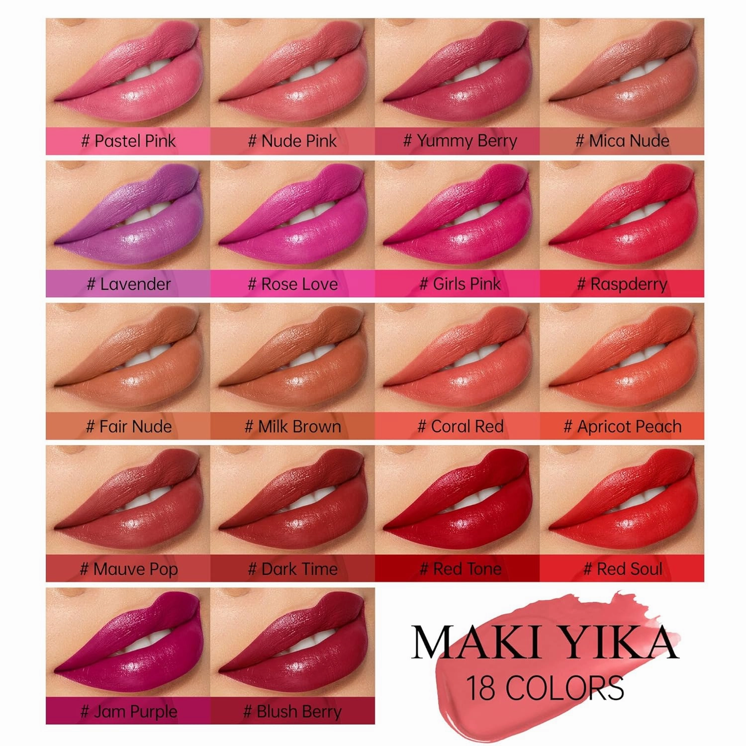 3Pc Moisture Lipsticks for Women Nude Pink Red Lipstick Hydrate Tinted Lip Balm for Dry Cracked Lips Glossy Lip Color, MA55/62/63