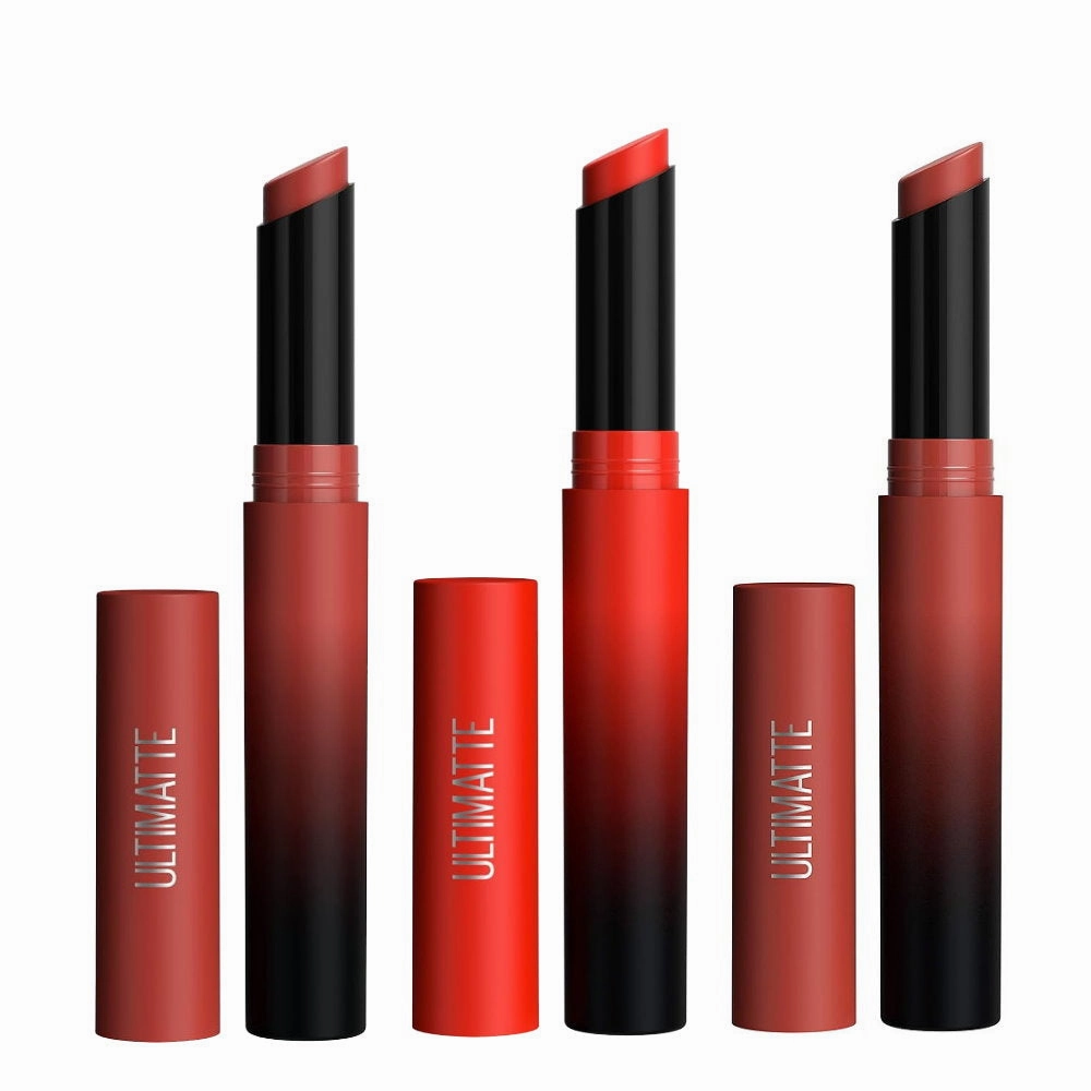 3pk SET Maybelline Ultimatte Matte Lipstick 288 More Auburn   299 More Scarlet   899 More Rust