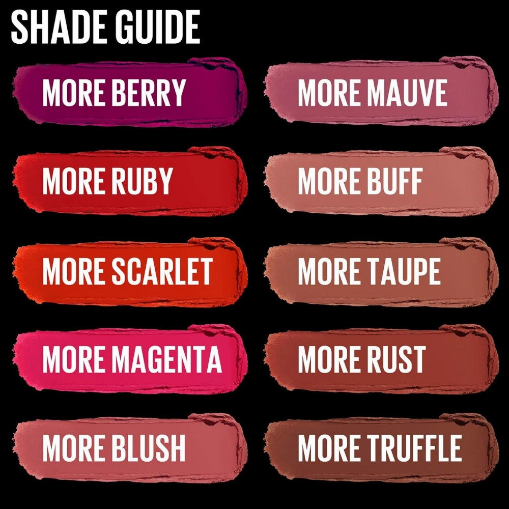 3pk SET Maybelline Ultimatte Matte Lipstick 288 More Auburn   299 More Scarlet   899 More Rust
