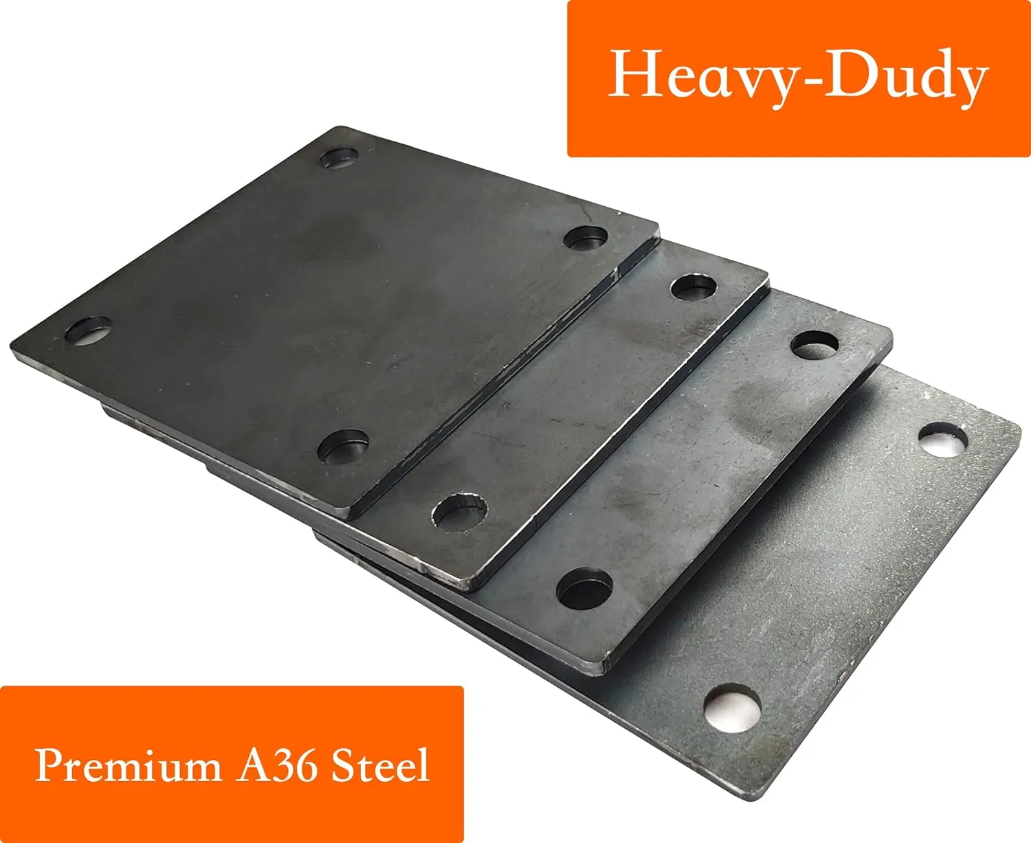 4-inch Steel Plate with Holes. 4 PCS 4"x4"Steel Plate Made from Premium 9 Gauge A36 Hot Rolled Mild Steel. Laser Cut Metal Plate with Smooth Edges. Weldable & Paintable Steel Plates.