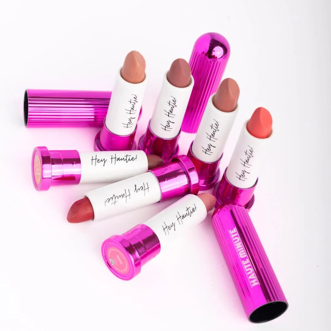 4Ever Haute Lipstick – Coral Lipstick Long Lasting, Bold Satin Finish, Vegan, Cruelty-Free - Clean & Natural, Travel-Friendly Lip Color (Reservations)