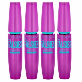 4x Maybelline the Falsies Volum Express Mascara - 291 Very Black Waterproof