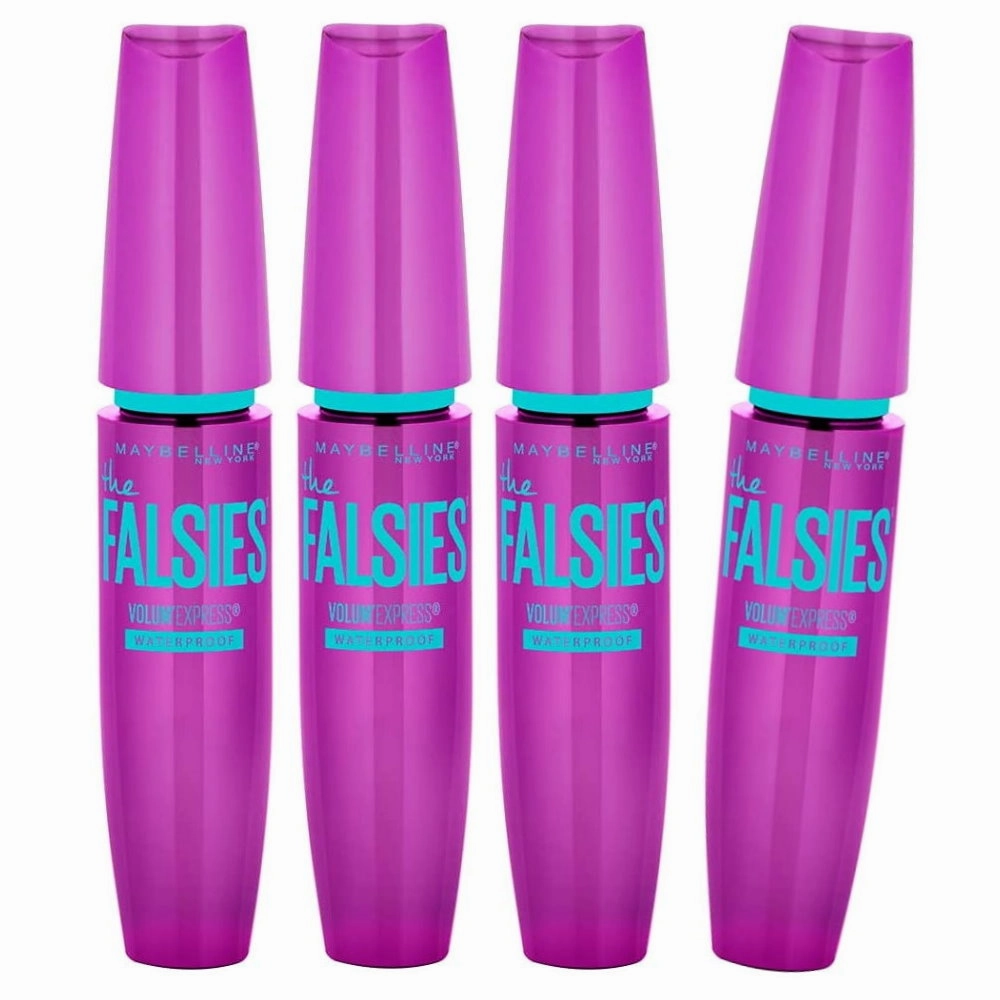 4x Maybelline the Falsies Volum Express Mascara - 291 Very Black Waterproof