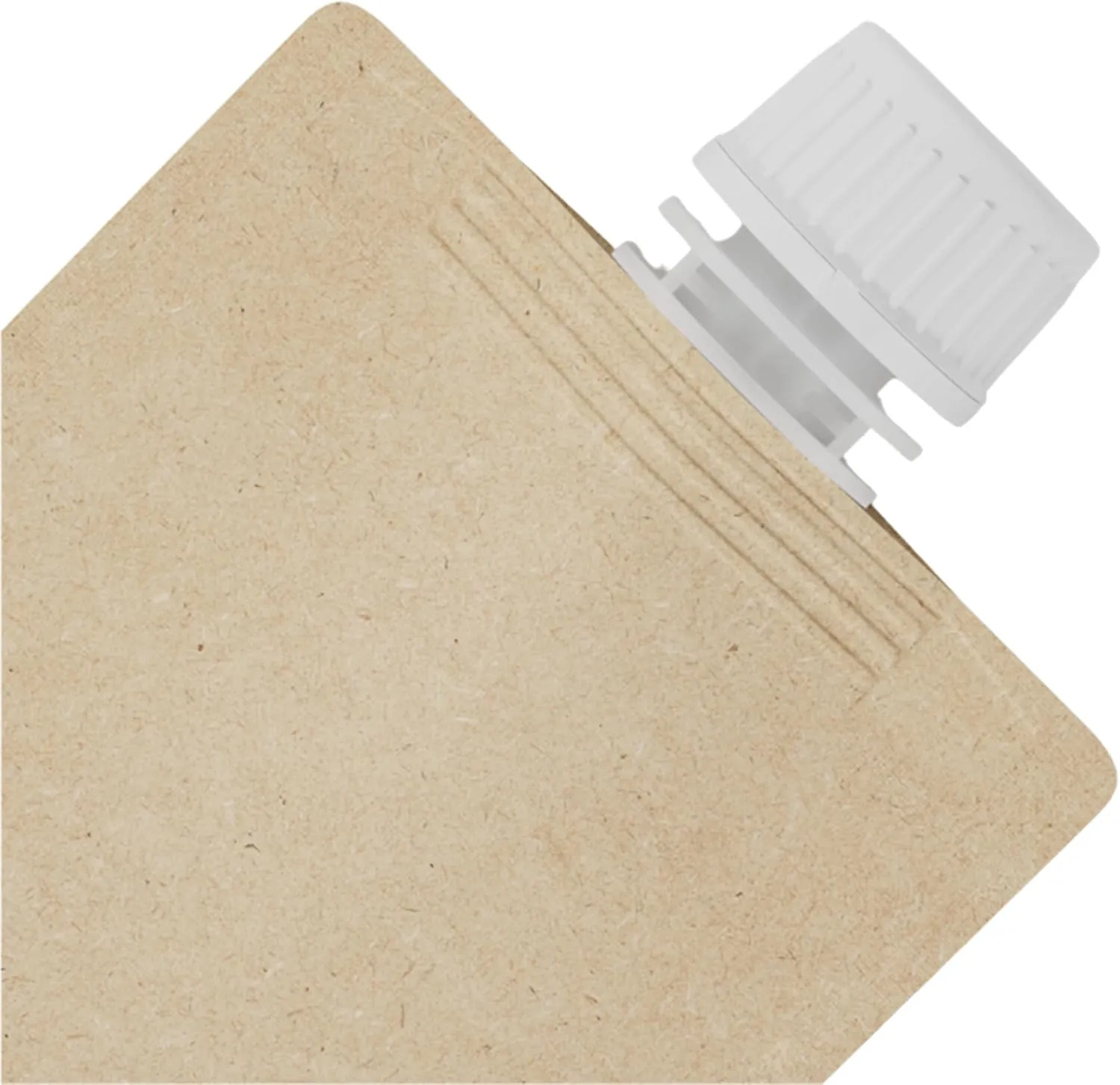50 Packs Brown Kraft Travel Pouch Leak Proof Containers with Screw Twist Cap for Liquid, Drinking Flasks (1.69 oz)