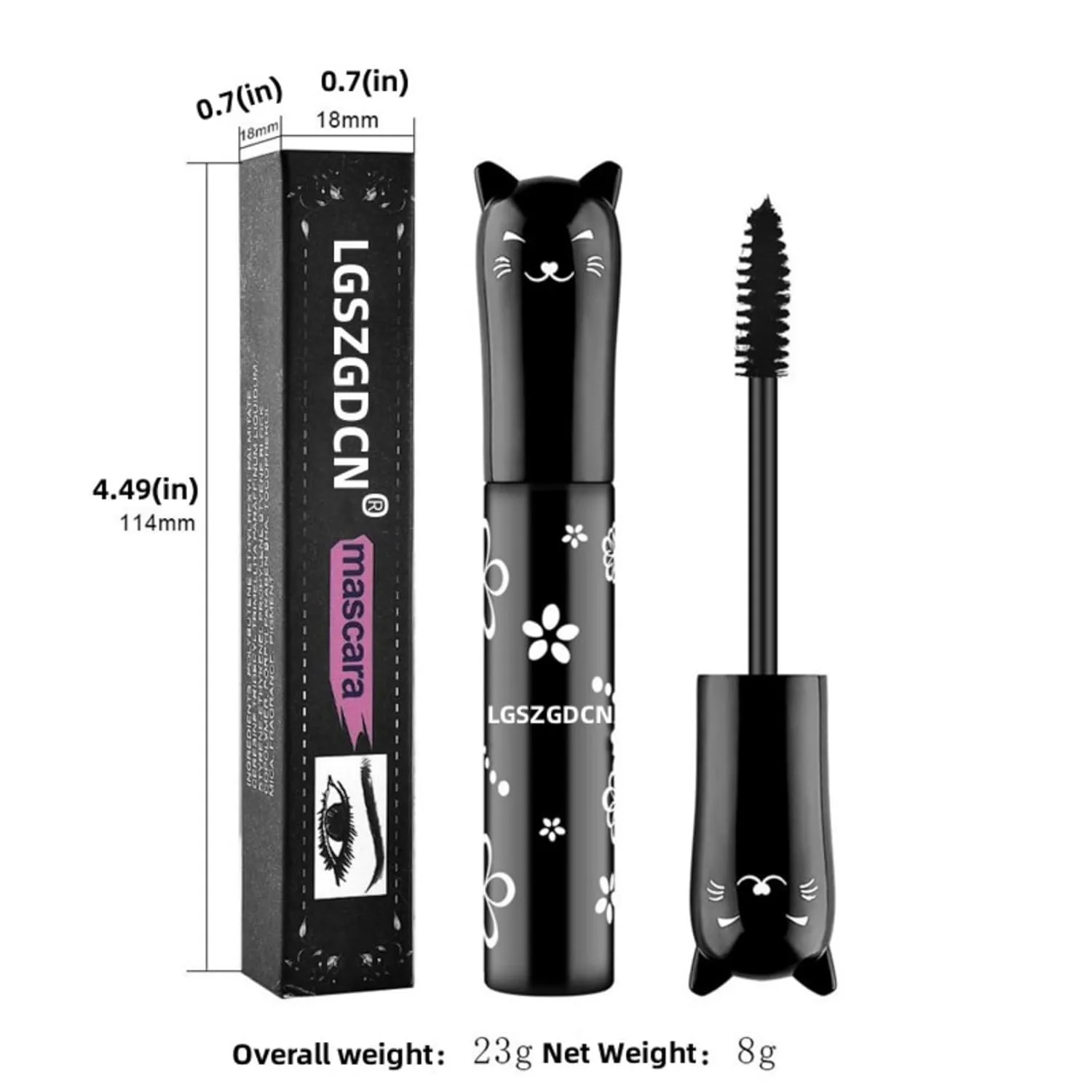 6 Colors Lashes Mascara Eyes Waterproof Fast Dry Eyelashes Curling Lengthening Makeup Eye Lengthening, Lifting, Curling Kit Gift Set