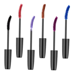 6pcs Colorful Mascara Lengthening Eyelash Makeup for Volume Curling for Natural Eye Looks Easy to Remove Warm Water