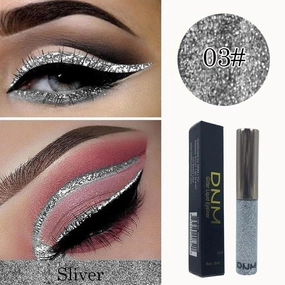 6x R Shimmer Glitteshadow Waterproof Liquid Glitter Eyeliner Set of 6 with Holographic Effects for Party Makeup