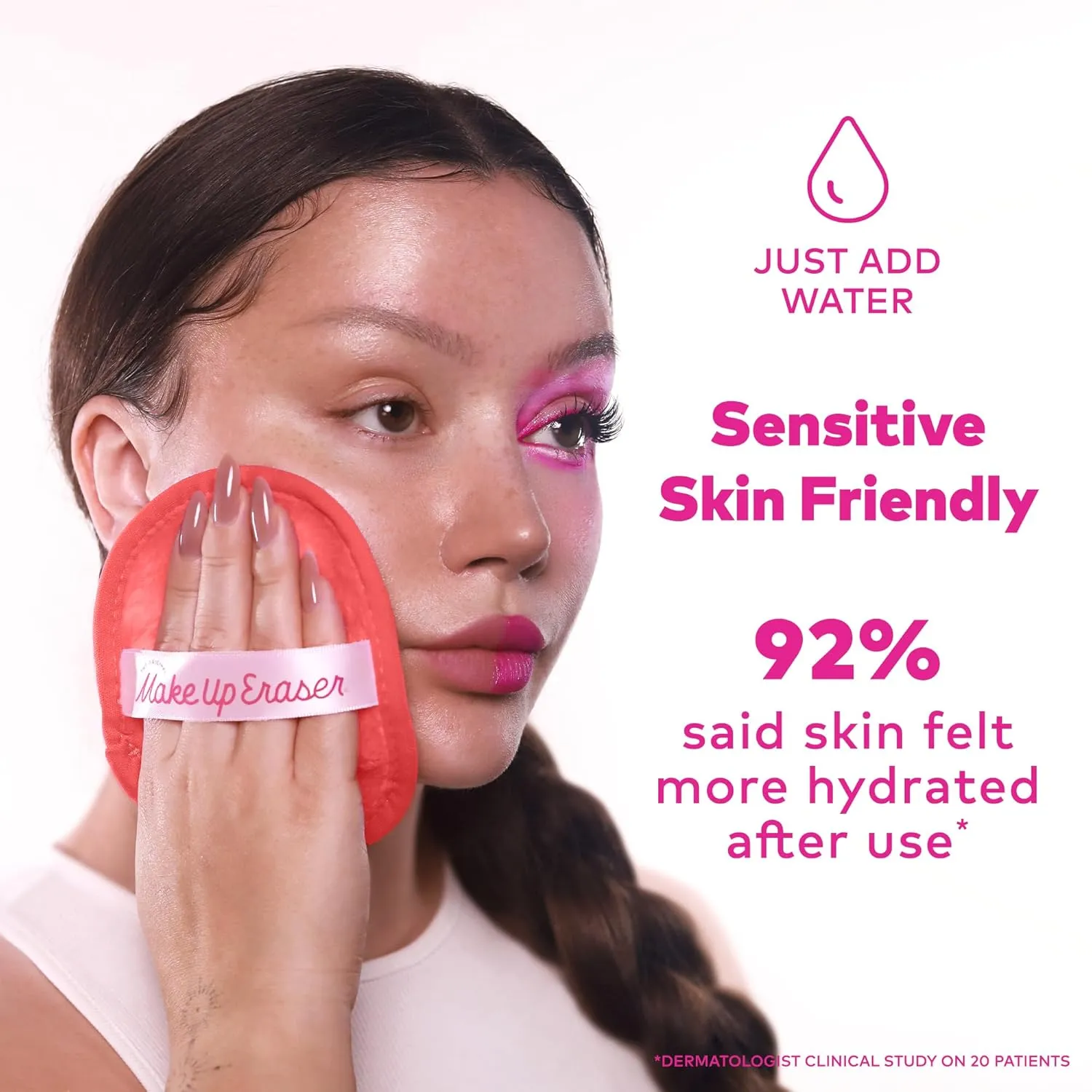 7-Day Set, Erase All Makeup with Just Water, Including Waterproof Mascara, Eyeliner, Foundation, Lipstick, Sunscreen, and More! 7ct