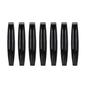 7 Pcs Empty Mascara Tubes,15ml Sealed Glossy Black Thin Soft Brush Head DIY Mascara Empty Tube,Eyelash Wand Container for Women and Girl