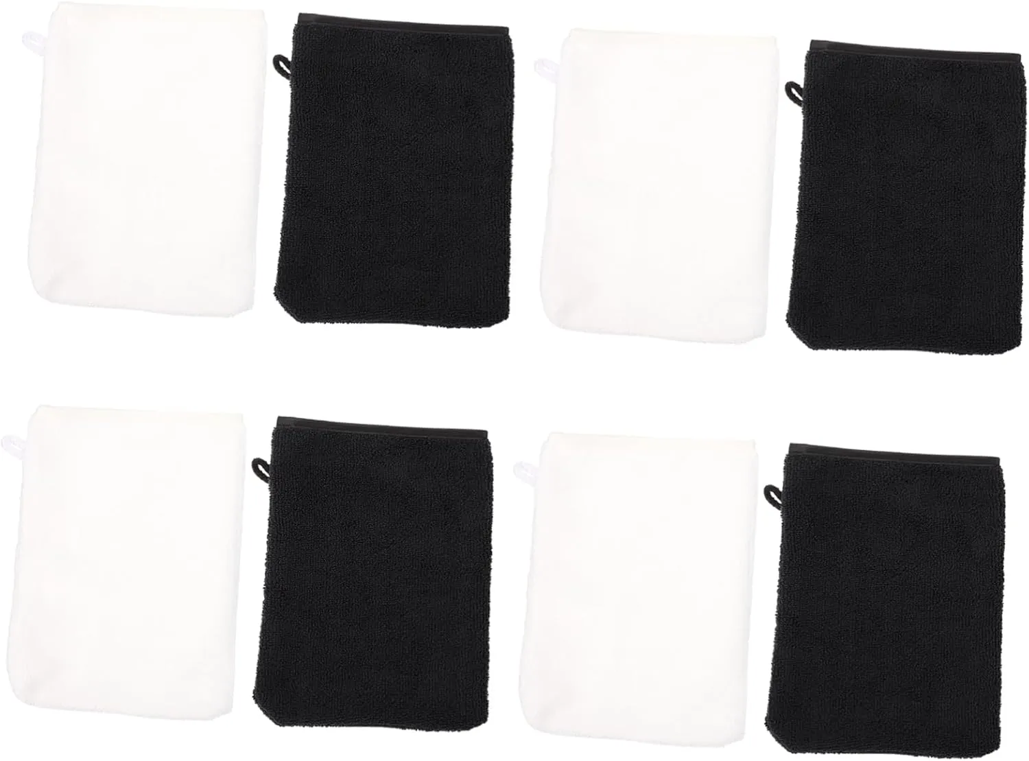 8pcs Cleansing Makeup Remover Gloves Soft Exfoliating Face Washing Mitts for Women Comfortable Breathable for Daily Use Includes Gloves