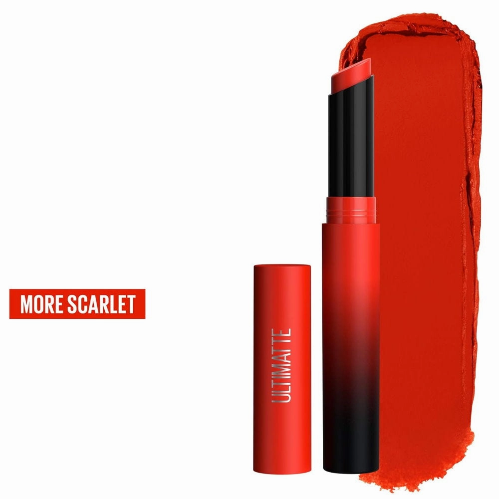 9x Maybelline Color Sensational Ultimatte Matte Slim Lipstick 299 More Scarlet