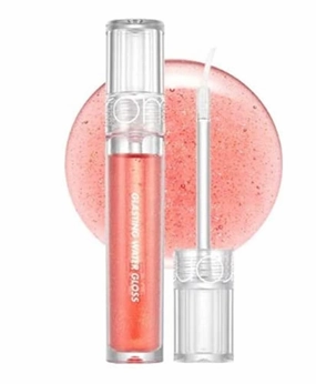 [rom&nd] Glasting Water Gloss 2 colors | Syrupy Glossy Finish| Long-lasting| moisturizing| Highlighting| Natural Gloss for Daily Use|K-beauty | 4.5g/0.16oz No. 01 SANHO CRUSH