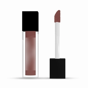A.ra.vi Organic Dark Nude Soft Matte Long Stay Lipstick - Matte Liquid Lipstick With Almond Oil & Vitamin E - Waterproof & Ultra Smooth - 1.5 ml