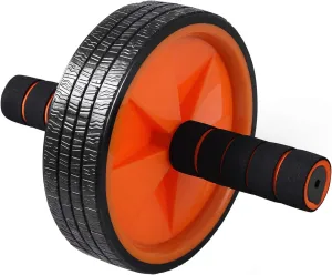 Ab Wheel Roller by Day 1 Fitness for Core Training, with Extra Traction and Easy Glide - Premium, Durable Exercise Wheel with Non-Slip Grip for Men and Women - Abdominal Workout Equipment for Obliques