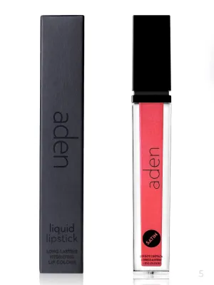 aden Satin Lipstick - 7ml - Long-Lasting, Non-Drying, Creamy Texture & Silky Finish (05 Bright Coral)