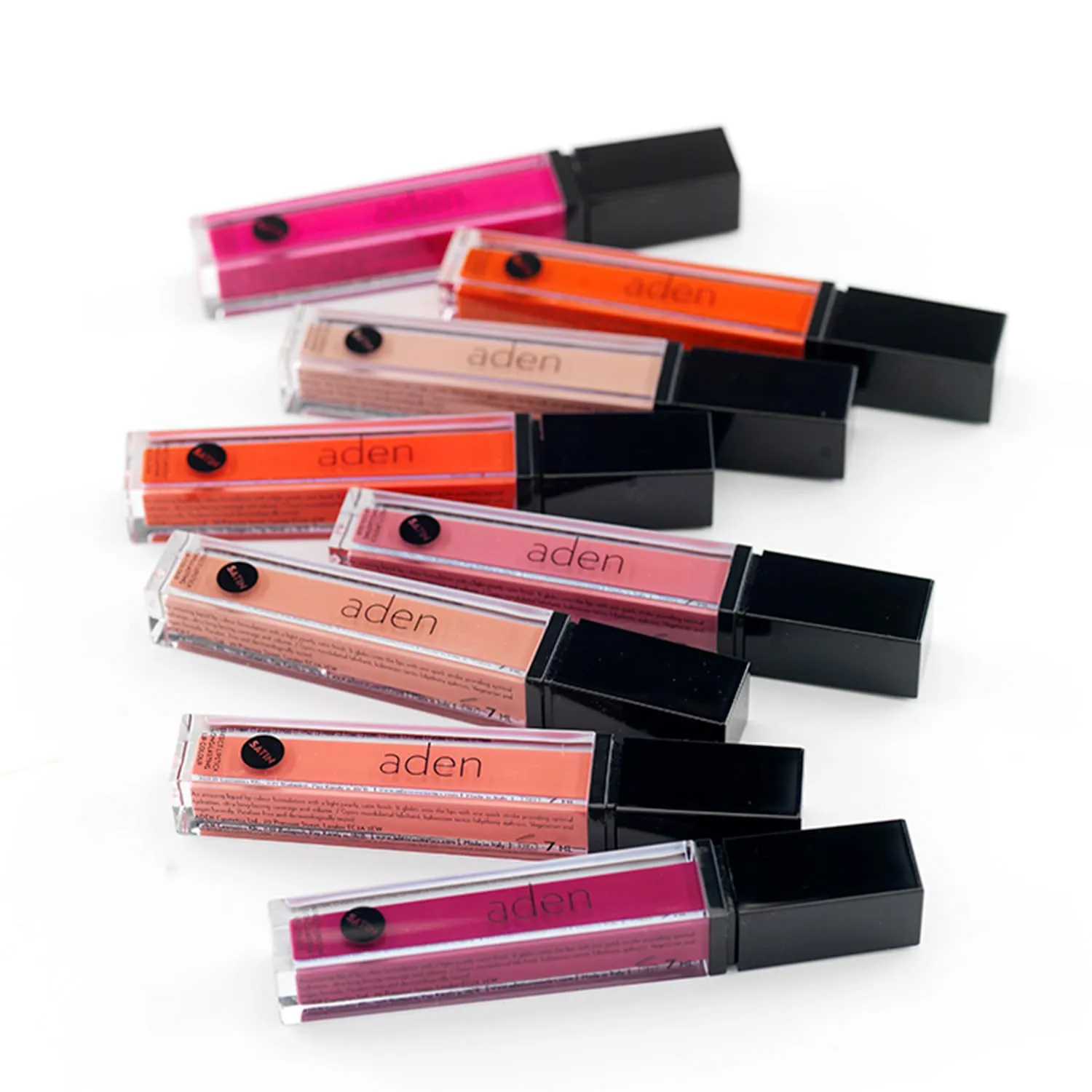 aden Satin Lipstick - 7ml - Long-Lasting, Non-Drying, Creamy Texture & Silky Finish (05 Bright Coral)