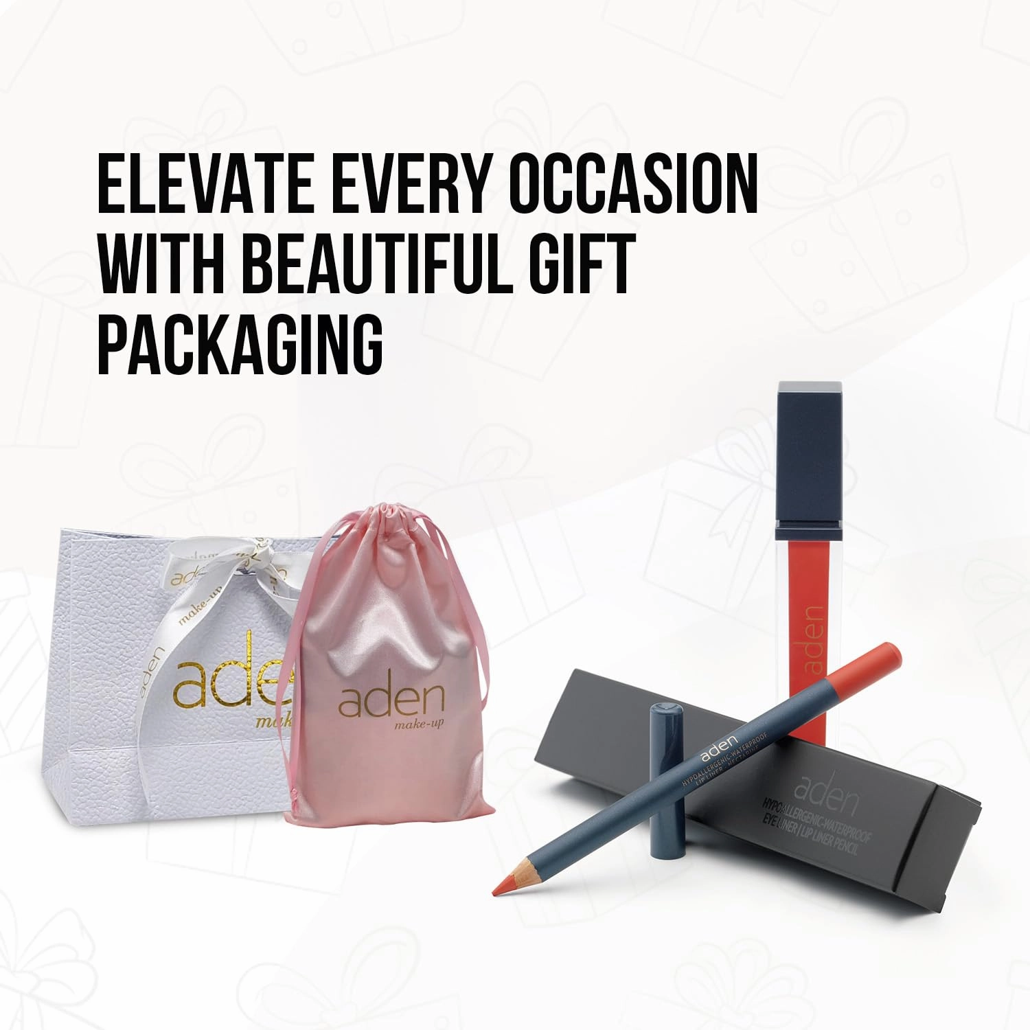 aden - 2 in 1 - Matte Liquid Lipstick & Lip Liner Set - 7ML - Non-Smudge & Quick Drying - Highly Pigmented - Long Duration with Hydration - Made in Italy (07 Nude Elegance)