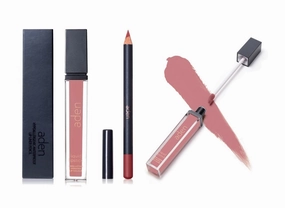 aden - 2 in 1 - Matte Liquid Lipstick & Lip Liner Set - 7ML - Non-Smudge & Quick Drying - Highly Pigmented - Long Duration with Hydration - Made in Italy (07 Nude Elegance)