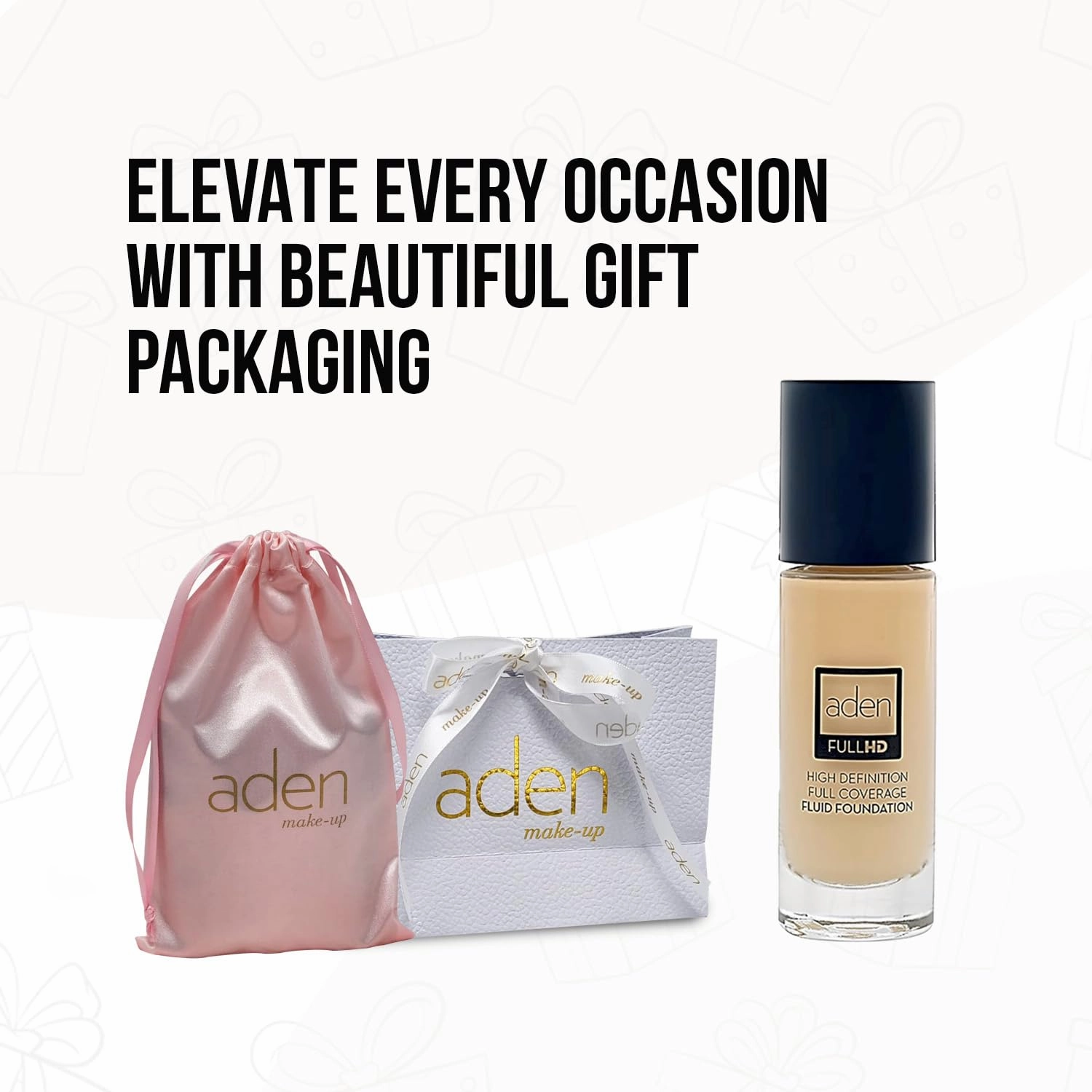 aden Fluid Foundation – 20ml – Sweat & Water Proof Full Coverage Foundation – Long lasting & High-Definition – No Fragrance & Sunscreen (01 Porcelain)