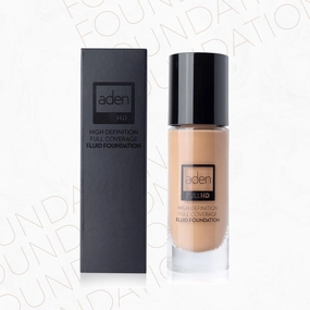 aden Fluid Foundation – 20ml – Sweat & Water Proof Full Coverage Foundation – Long lasting & High-Definition – No Fragrance & Sunscreen (04 Natural)