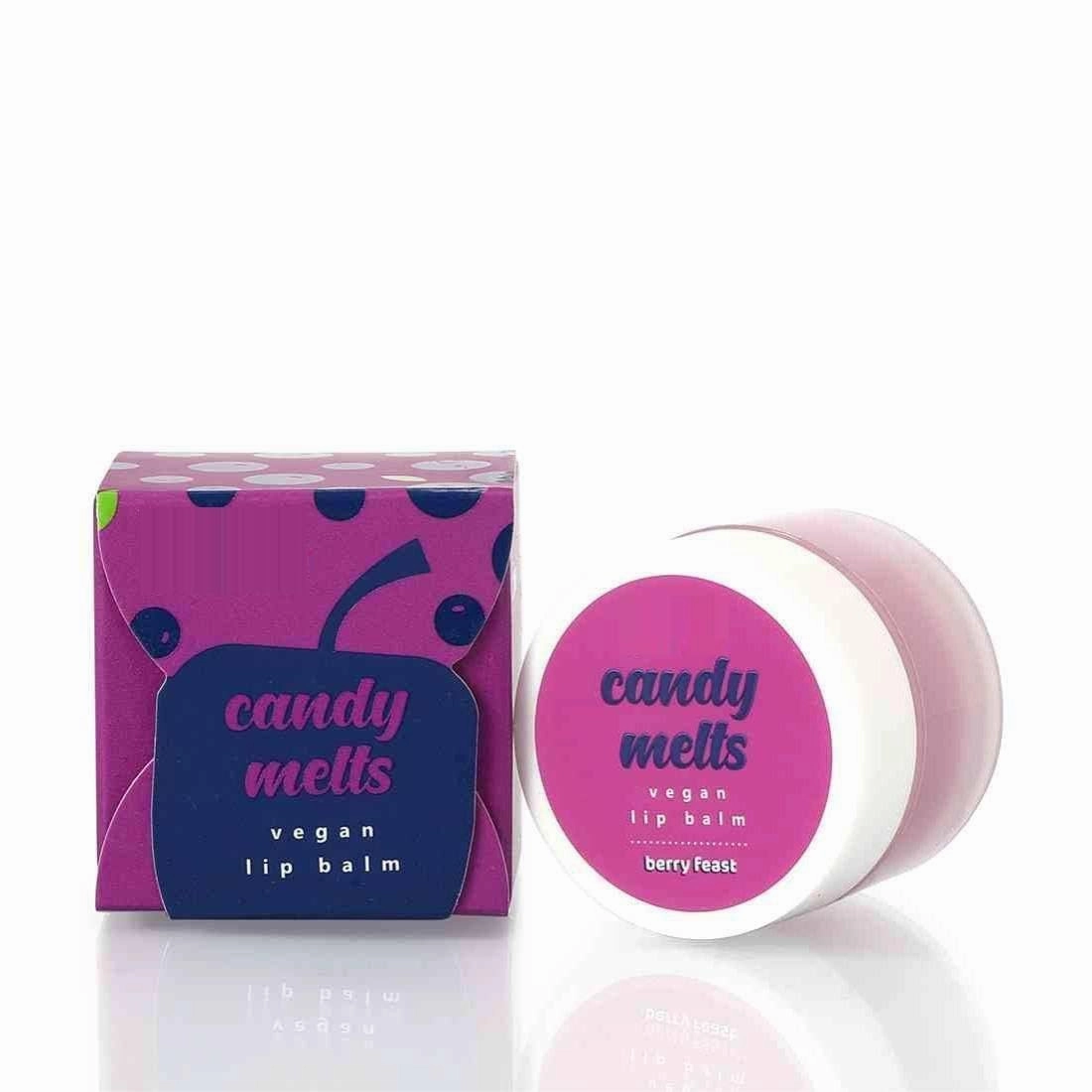 Aero Candy Melts Vegan Lip Balm | Berry Feast | With Natural Uv Protection, Ultra Moisturization & Added Shine For Lips | 100% Cruelty Free | Valentine'S Day Gift (12 G (Pack Of 1) Berry Feast)