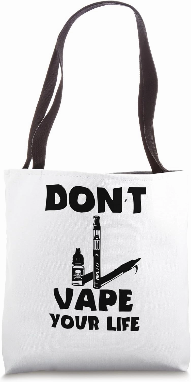Against vaping anti-vaping vape smoker, smoking don't vape Tote Bag