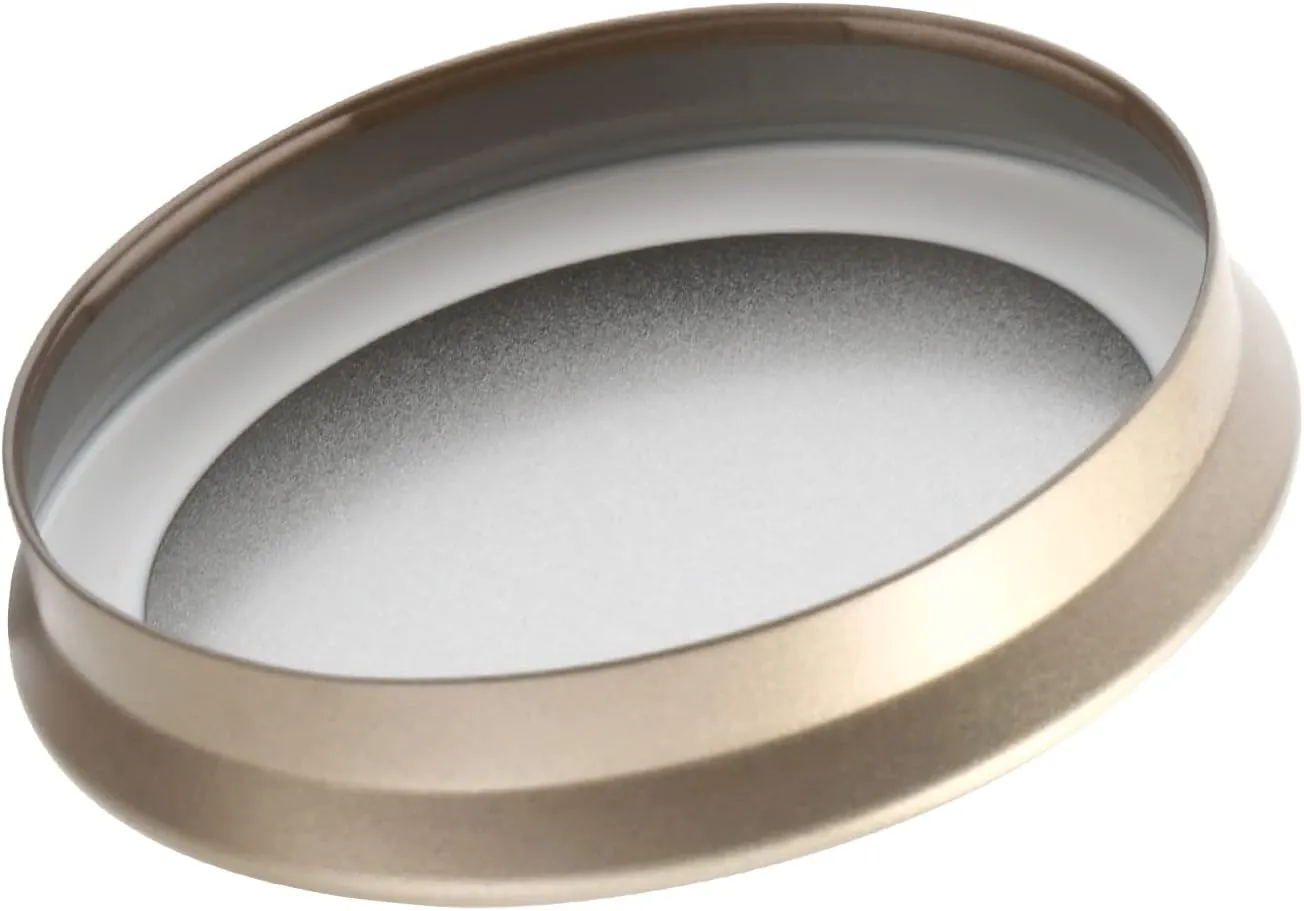 Airtight Round Tins for Matcha Powder Tea Coffee Beans Modern Style Portable Small Storage jar (black, 2*Small (91x91mm))