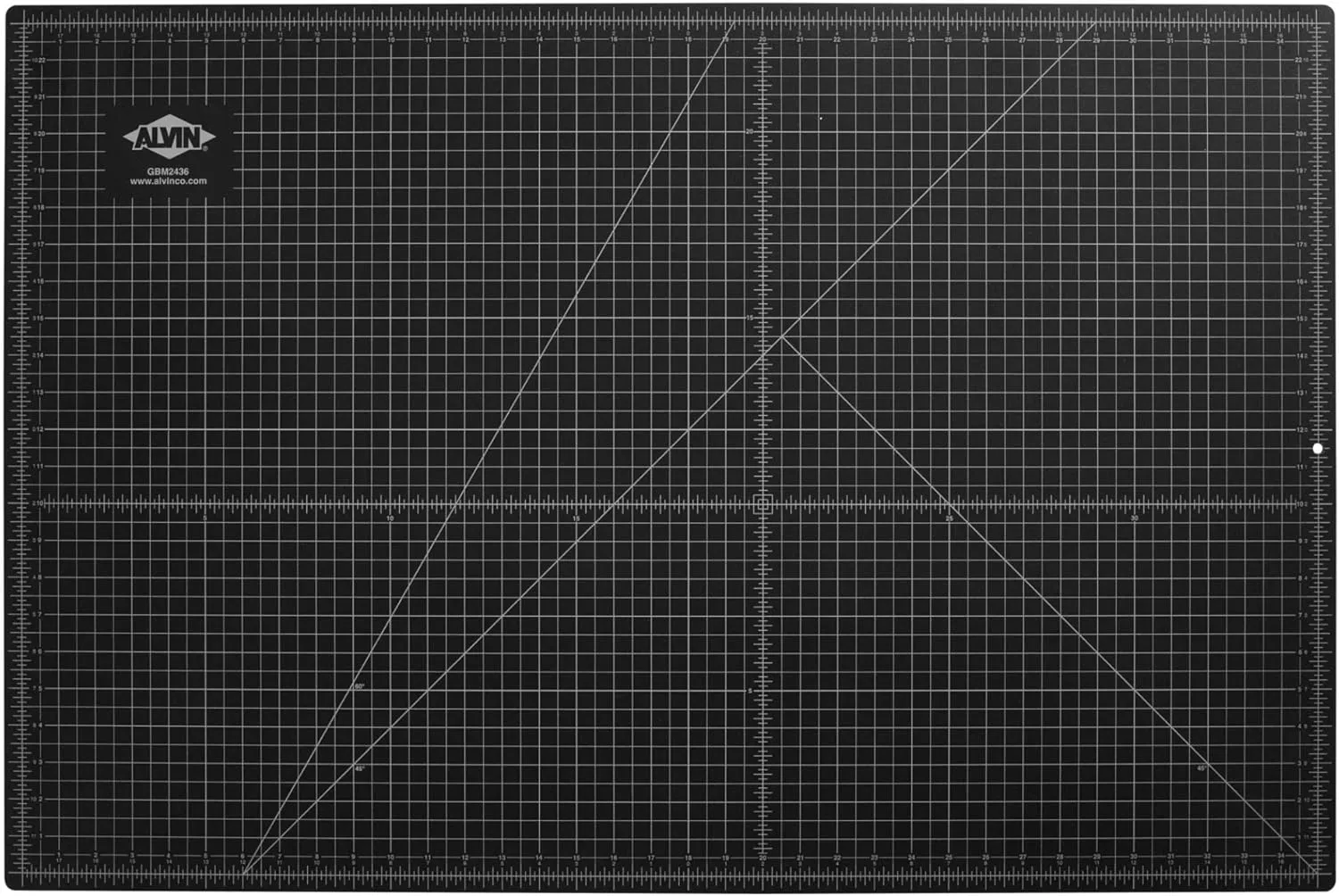 ALVIN GBM Self-Healing Cutting Mat 24 x 36 inch | Double-Sided Green/Black | 5-Layer Gridded Surface for Arts, Crafts and Sewing - Model GBM2436