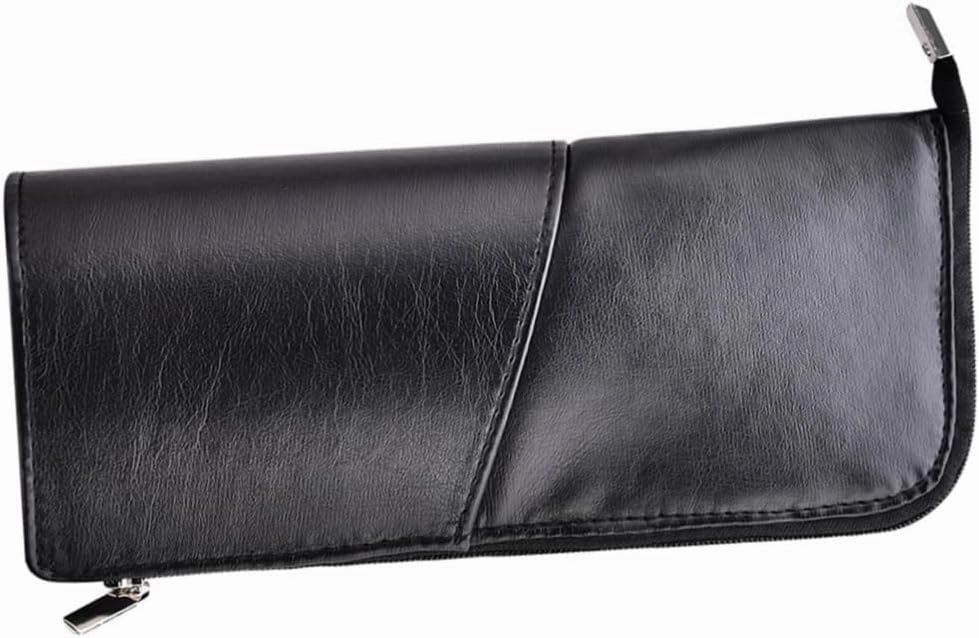 Angoily 2pcs Makeup Bag for Travel Woman Makeup Bag Cosmetic Brush Pouch Makeup Brush Purse Portable, Blackx2pcs, Mx2pcs