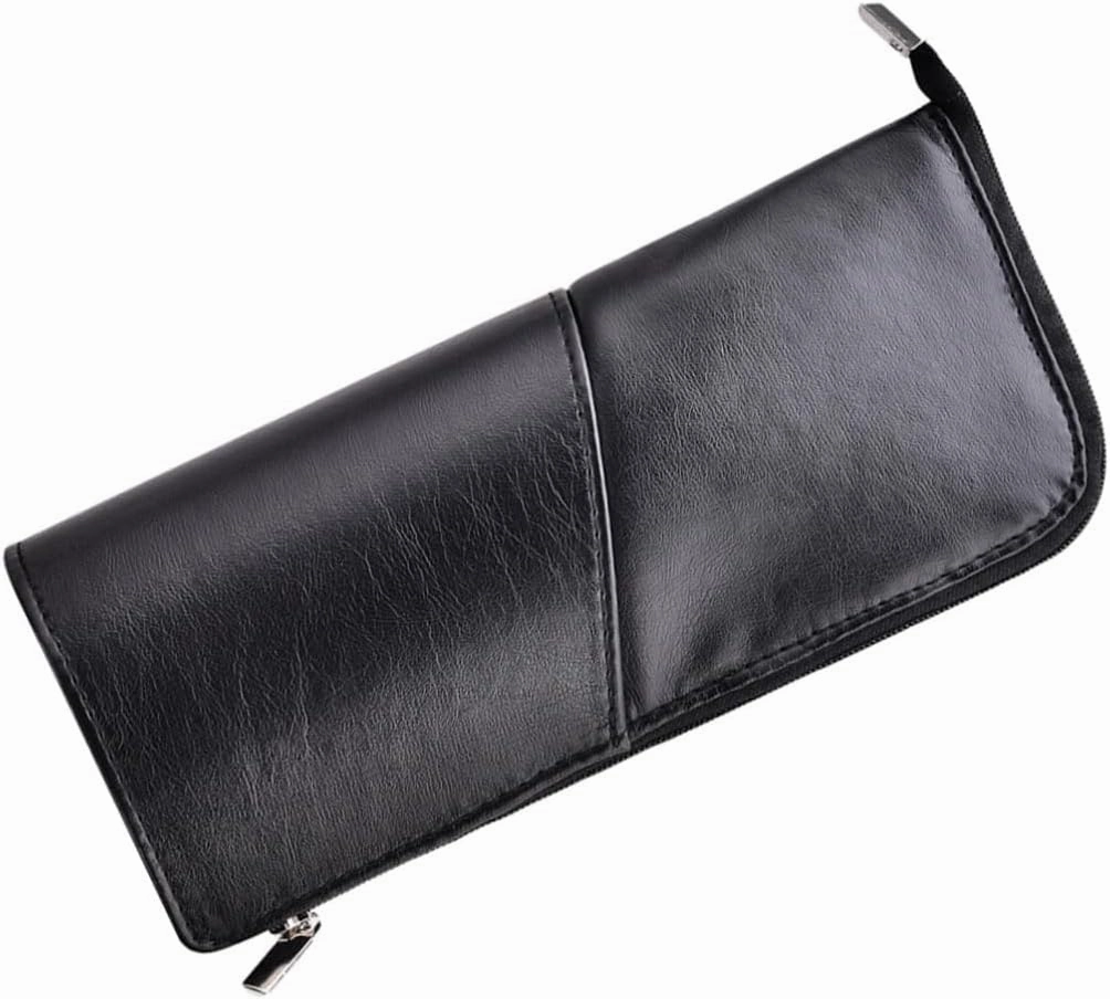 Angoily 2pcs Makeup Bag for Travel Woman Makeup Bag Cosmetic Brush Pouch Makeup Brush Purse Portable, Blackx2pcs, Mx2pcs