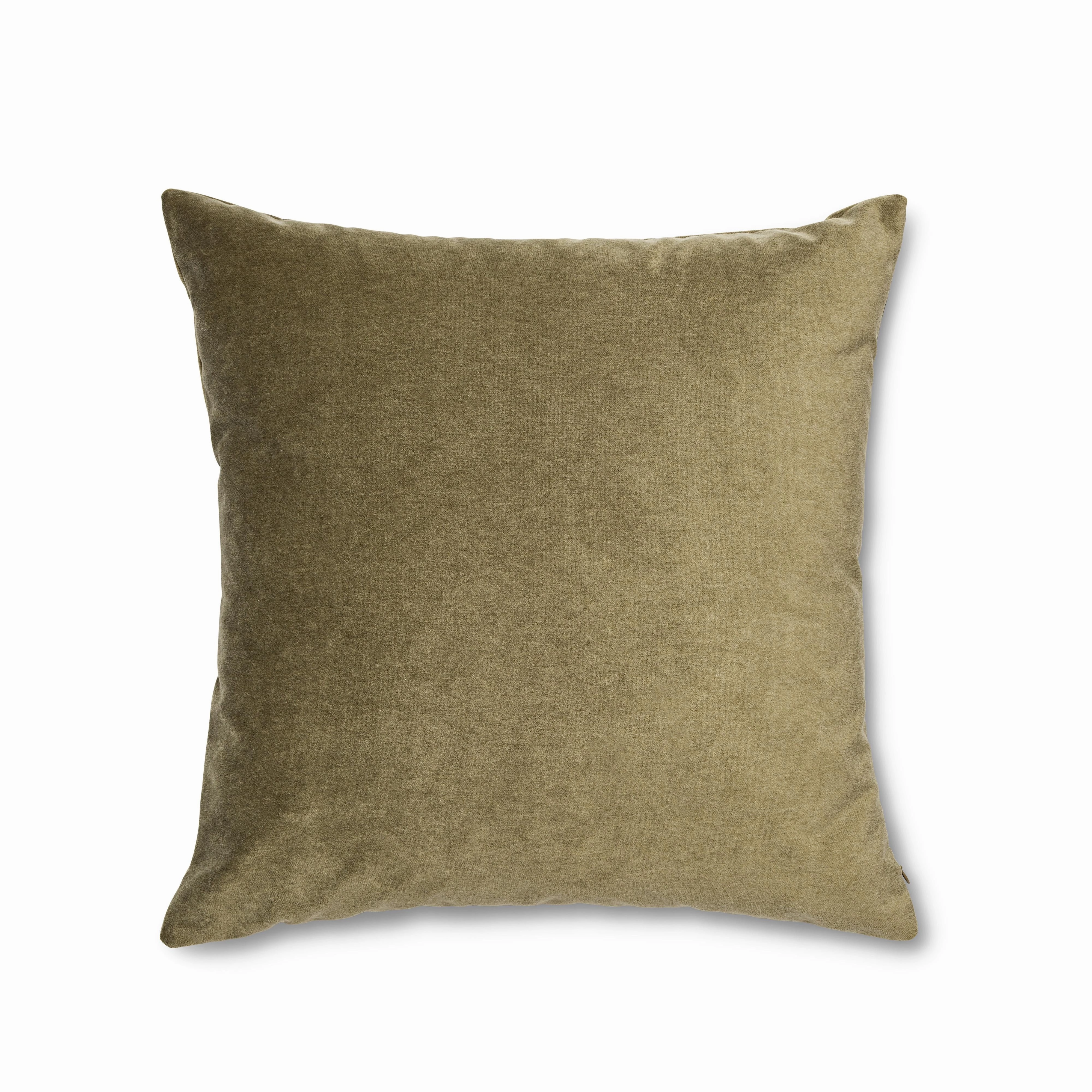 Ann Gish Khaki Euro Fresco Velvet Sham