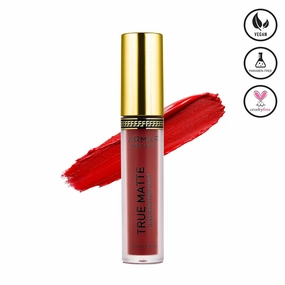 Armaf Beauté True Matte Liquid Lipstick - Long Lasting Lipstick, Blood Red, 4ml / 0.13 fl.oz