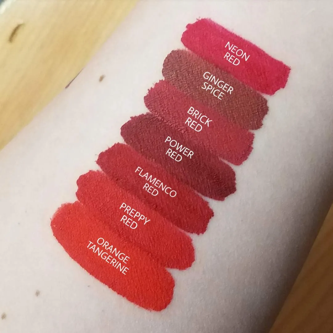 Aromi Bright Red Liquid Lipstick | Vibrant Lip Color with Matte Finish, Long-lasting, Vegan, Cruelty-free, Waterproof, Gluten Free, Made in USA (Preppy Red)