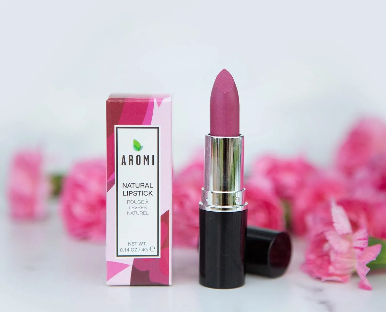 Aromi Natural Lipstick | Vegan, Cruelty-free Beauty, Handcrafted, Small Batch, Dye-free, Palm-free (Berry Fuchsia)