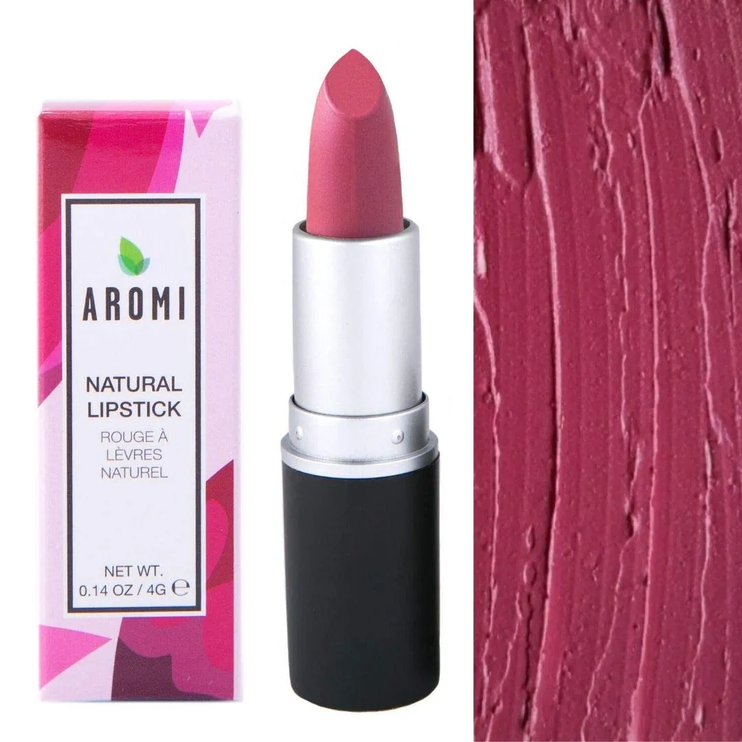 Aromi Natural Lipstick | Vegan, Cruelty-free Beauty, Handcrafted, Small Batch, Dye-free, Palm-free (Berry Fuchsia)