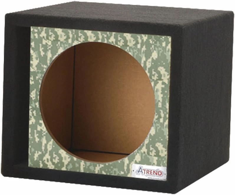 Atrend GFX Series 10" Single Vented Subwoofer Enclosure (Desert Digi Camo)